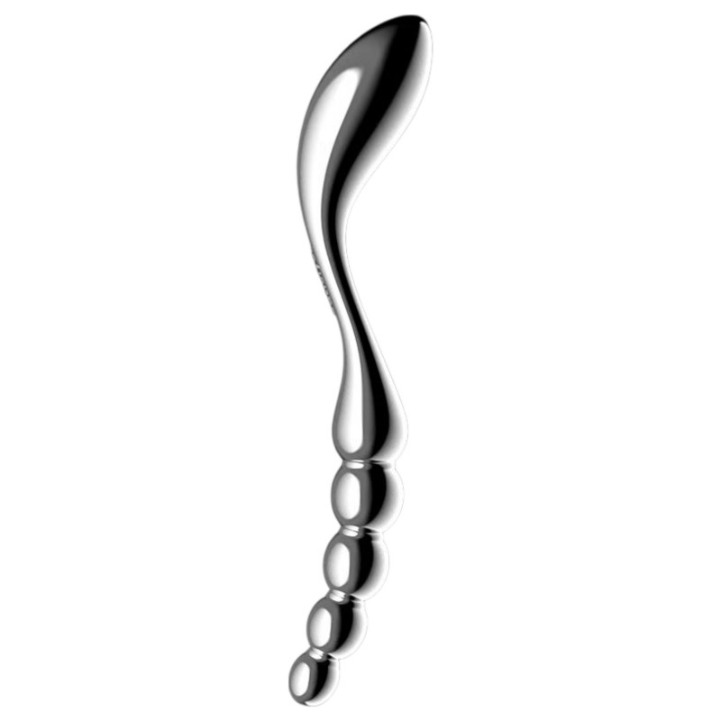 Satisfyer Star Force 1 - gömbös acéldildó (ezüst) 120082 termék bemutató kép