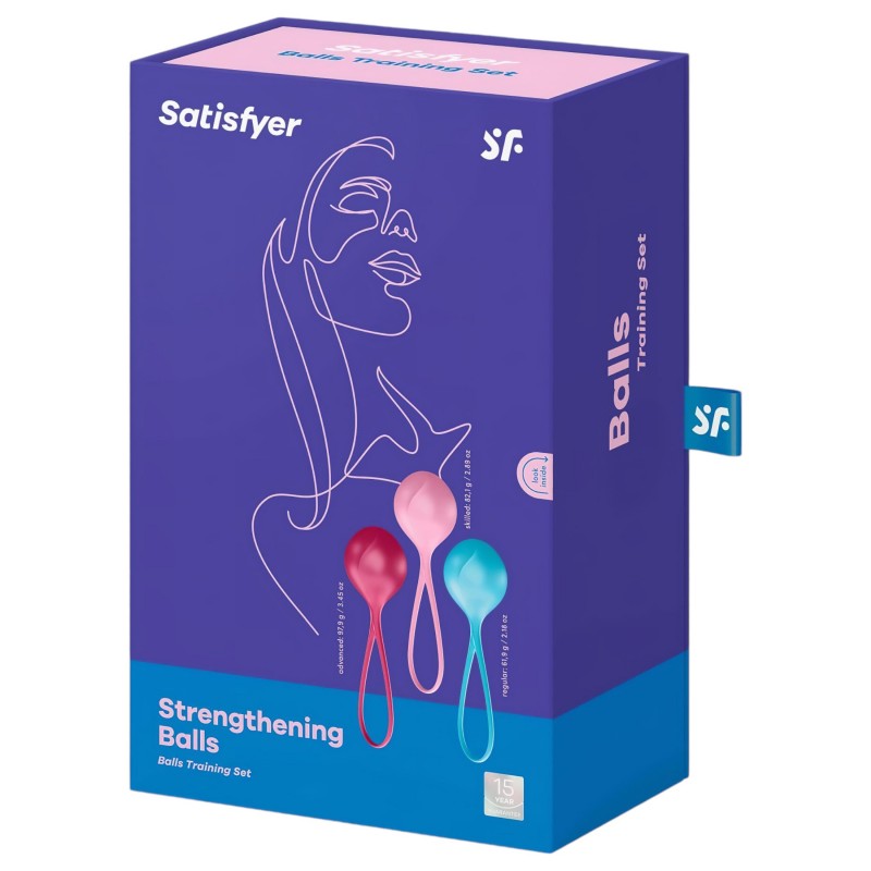 Satisfyer Strengthening Balls - gésagolyó szett (3 részes) 111879 termék bemutató kép