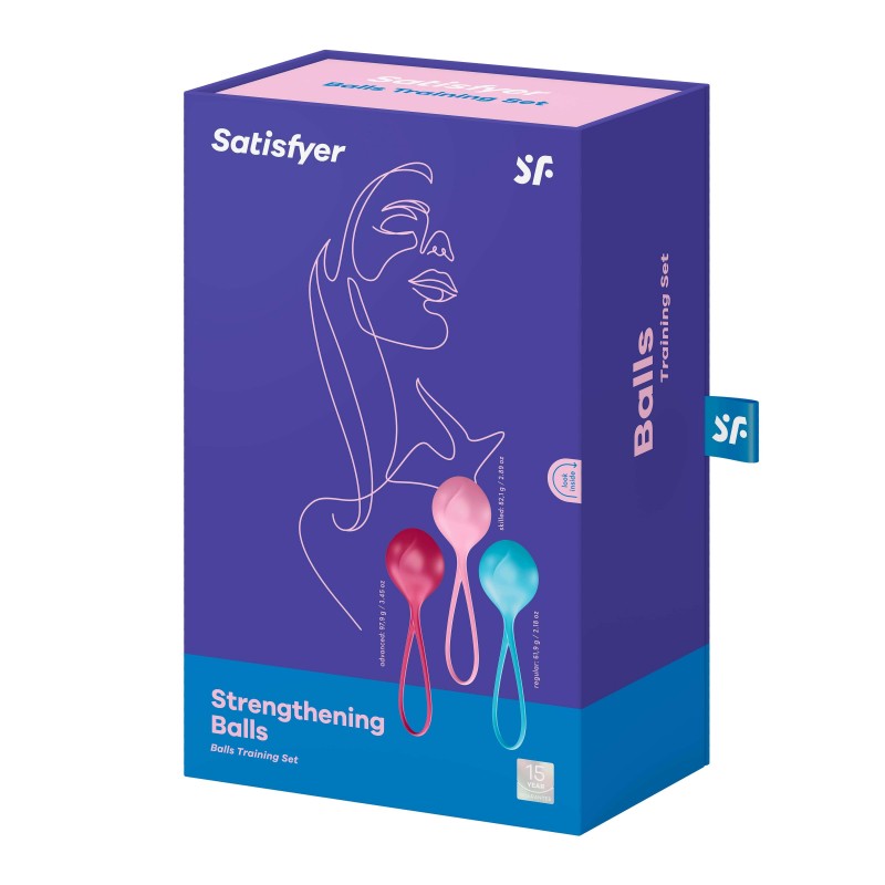 Satisfyer Strengthening Balls - gésagolyó szett (3 részes) 45595 termék bemutató kép