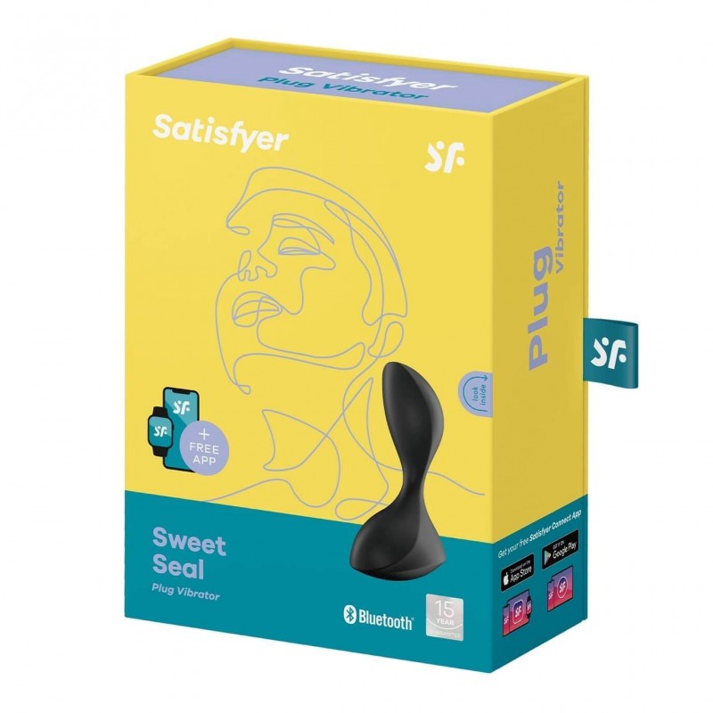 Satisfyer Sweet Seal - okos anál vibrátor (fekete) 65144 termék bemutató kép