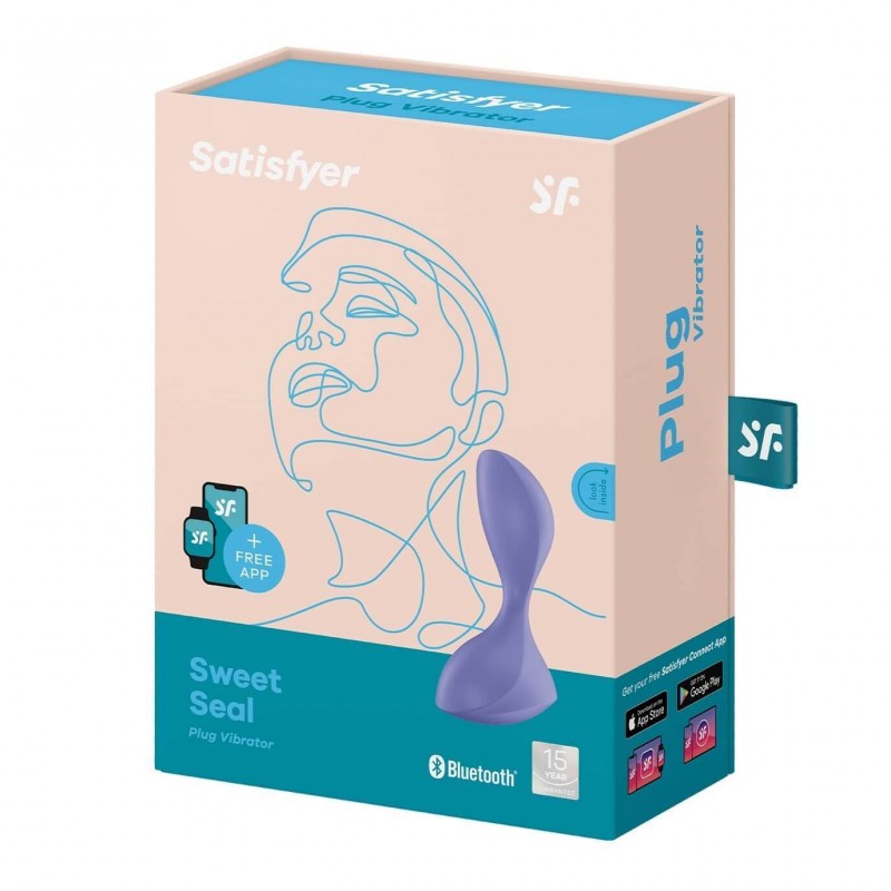 Satisfyer Sweet Seal - okos anál vibrátor (lila) 84375 termék bemutató kép