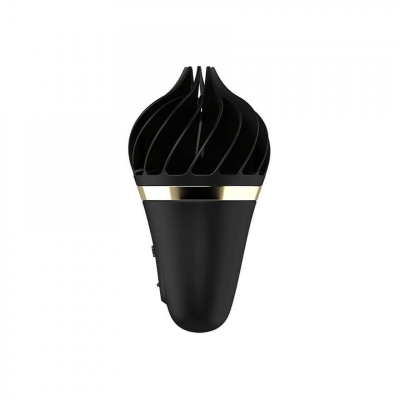 Satisfyer Sweet Treat - akkus, forgó csikló vibrátor (fekete) 51096 termék bemutató kép