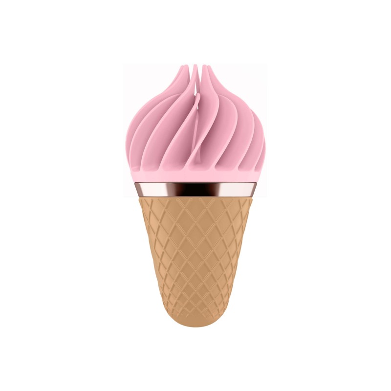 Satisfyer Sweet Treat - akkus, forgó csikló vibrátor (pink-barna) 38580 termék bemutató kép