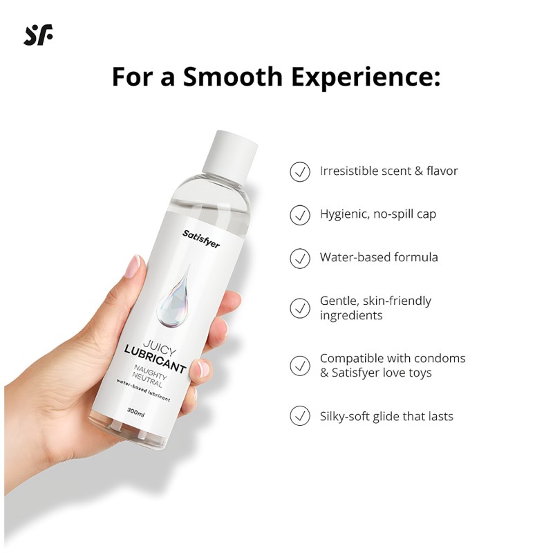 Satisfyer - szenzitív vízbázisú síkosító (300 ml) 150225 termék bemutató kép