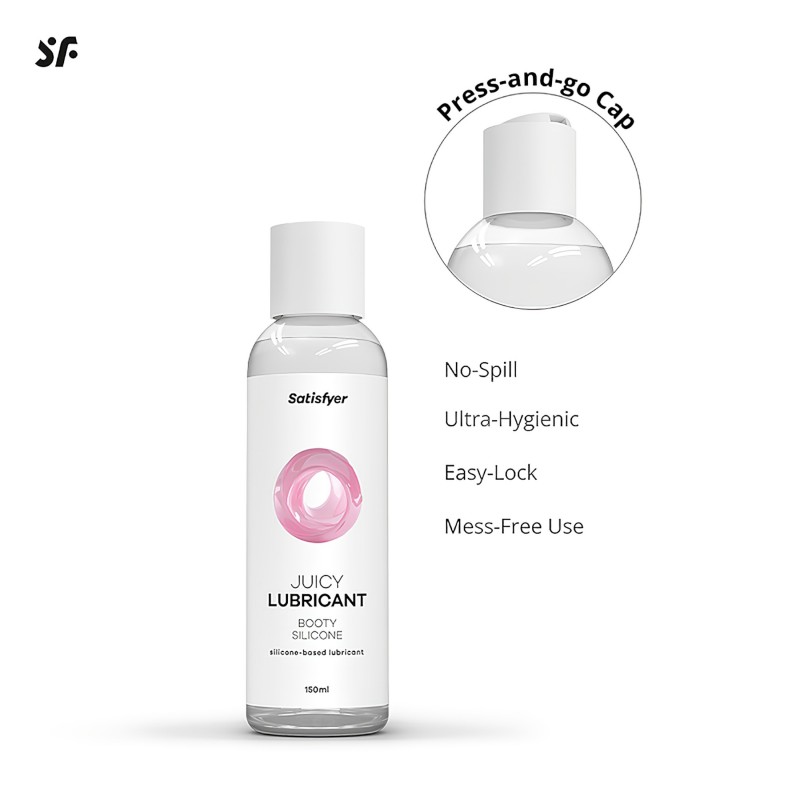 Satisfyer - szilikon bázisú anál síkosító (150 ml) 150256 termék bemutató kép