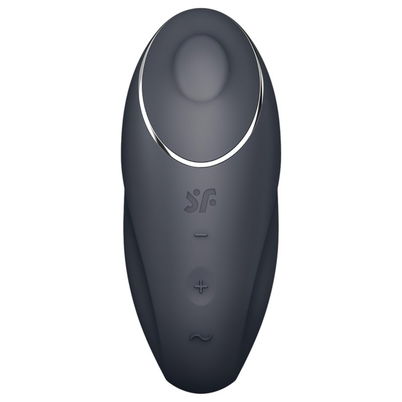 Satisfyer Tap & Climax 1 - 2in1 csiklóizgató és vibrátor (fekete) 156699 termék bemutató kép