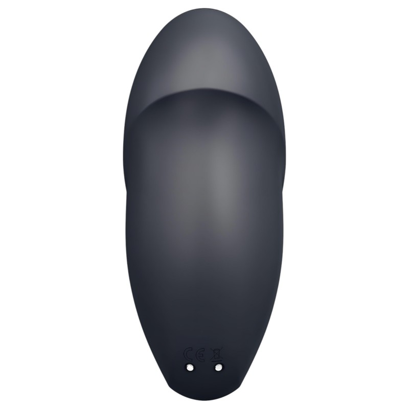Satisfyer Tap & Climax 1 - 2in1 csiklóizgató és vibrátor (fekete) 156701 termék bemutató kép