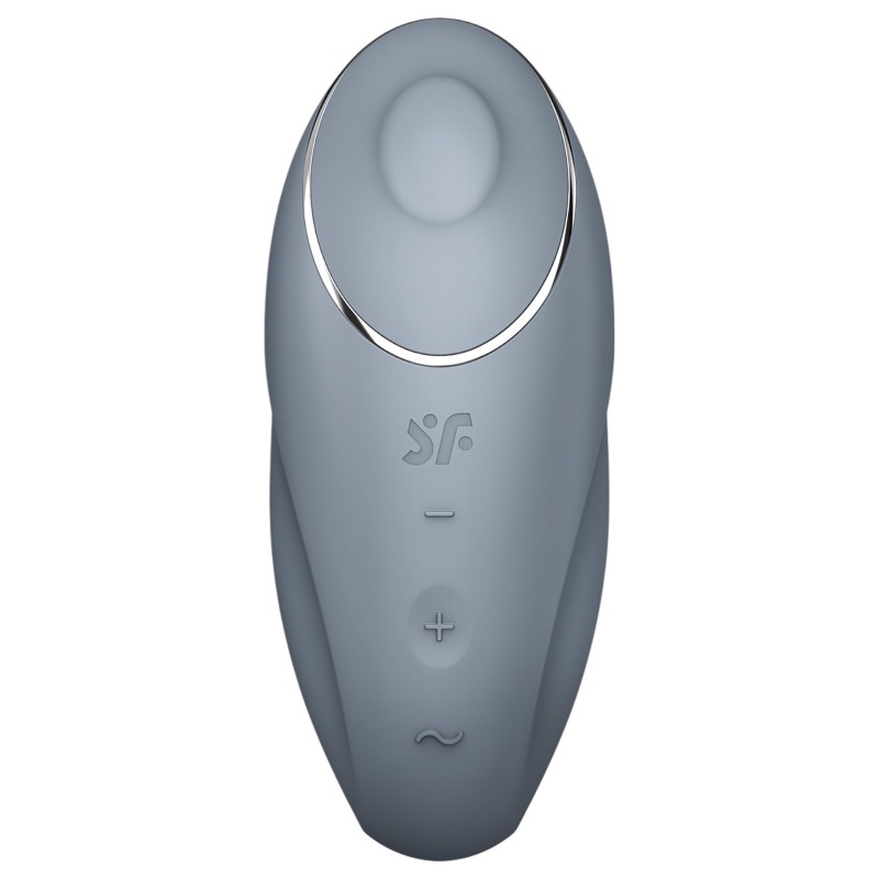 Satisfyer Tap & Climax 1 - 2in1 csikló vibrátor (szürke) 112647 termék bemutató kép