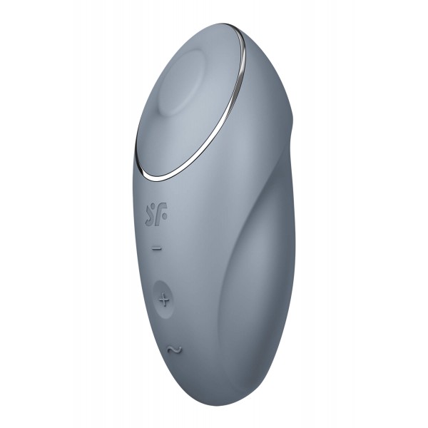 Satisfyer Tap & Climax 1 - 2in1 csikló vibrátor (szürke)
