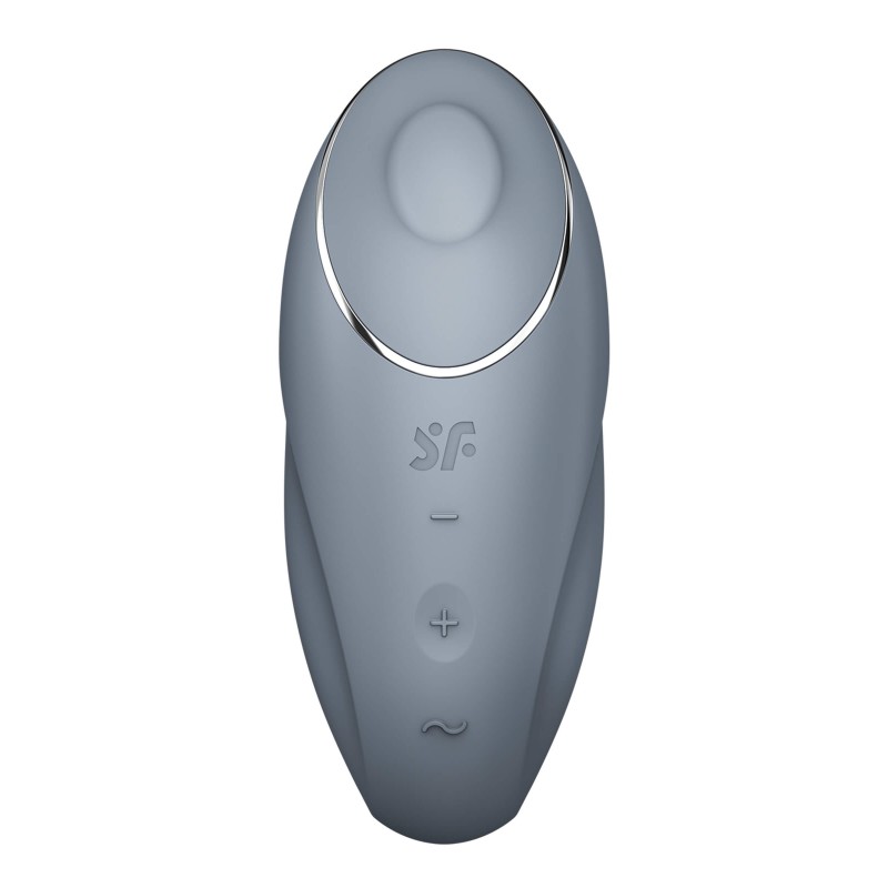 Satisfyer Tap & Climax 1 - 2in1 csikló vibrátor (szürke) 86663 termék bemutató kép