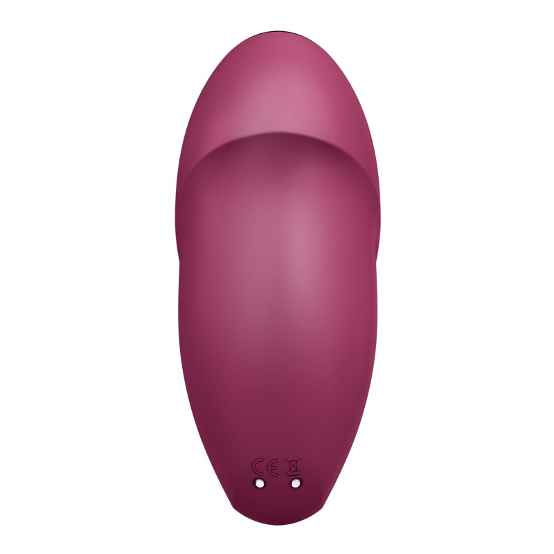 Satisfyer Tap & Climax 1 - 2in1 vibrátor és csiklóizgató (piros) 86672 termék bemutató kép