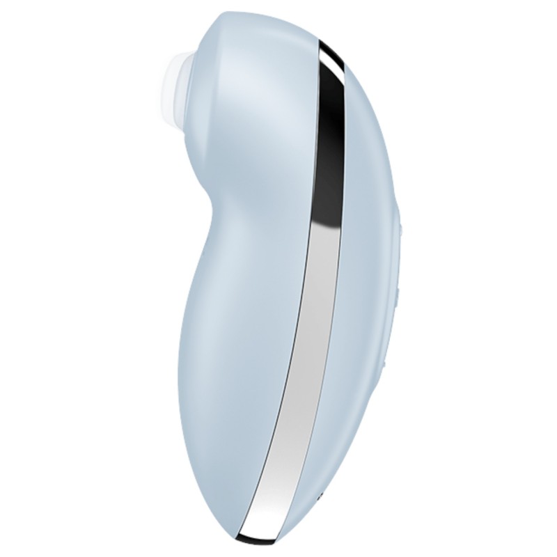 Satisfyer Tap & Climax 2 - 2in1 csiklóizgató és vibrátor (kék) 104464 termék bemutató kép