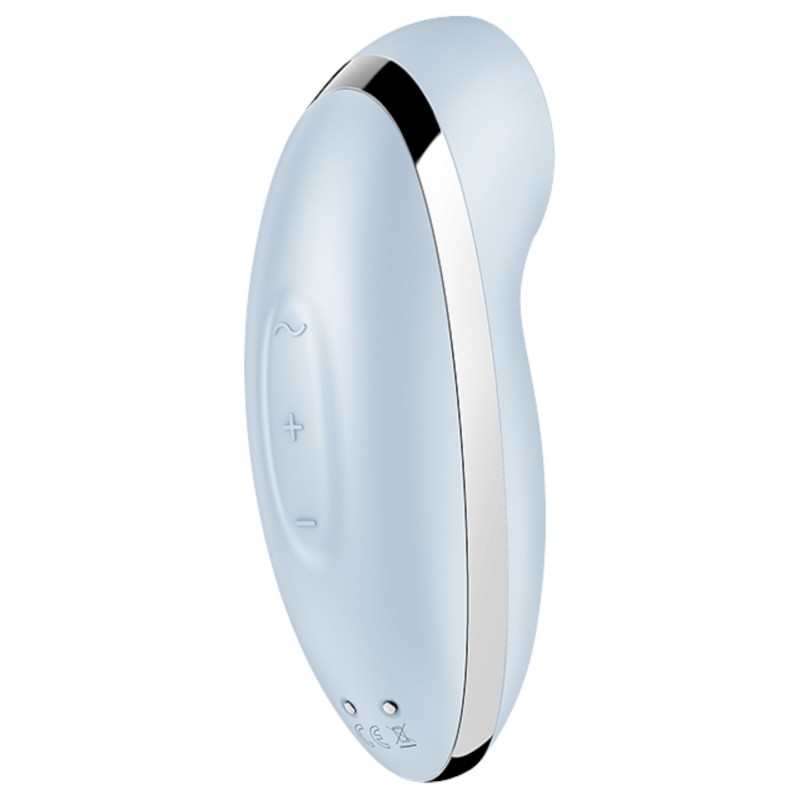 Satisfyer Tap & Climax 2 - 2in1 csiklóizgató és vibrátor (kék) 104467 termék bemutató kép
