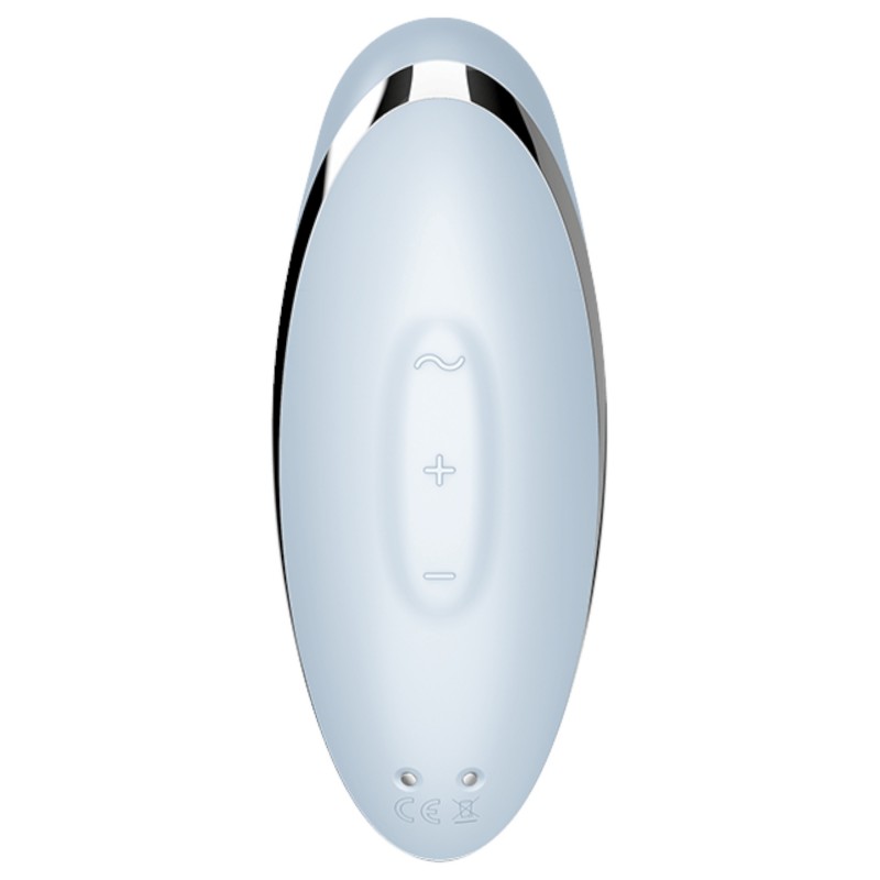 Satisfyer Tap & Climax 2 - 2in1 csiklóizgató és vibrátor (kék) 104468 termék bemutató kép