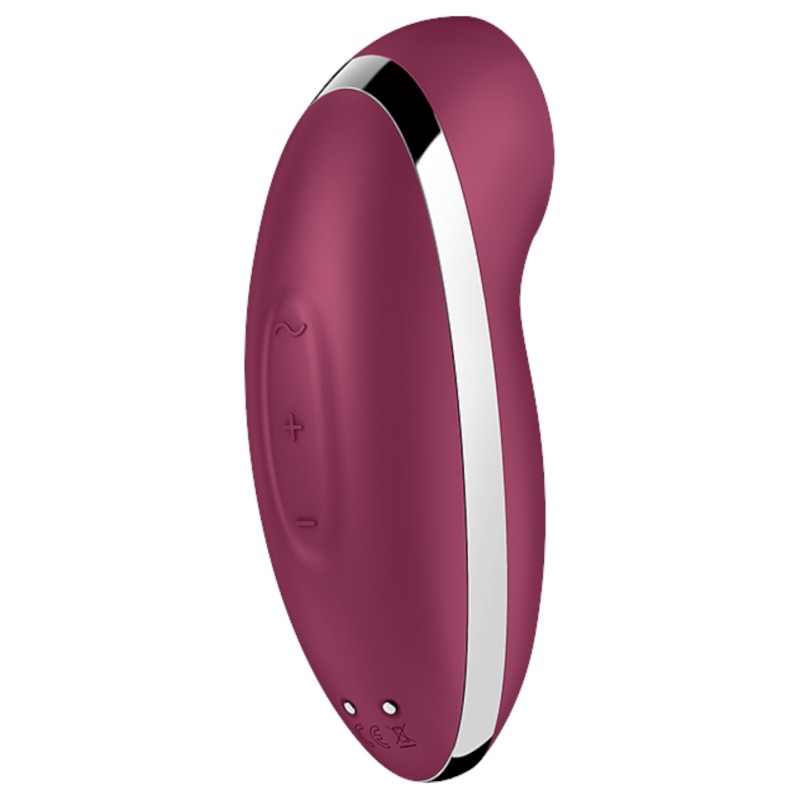 Satisfyer Tap & Climax 2 - 2in1 csiklóizgató és vibrátor (piros) 104474 termék bemutató kép