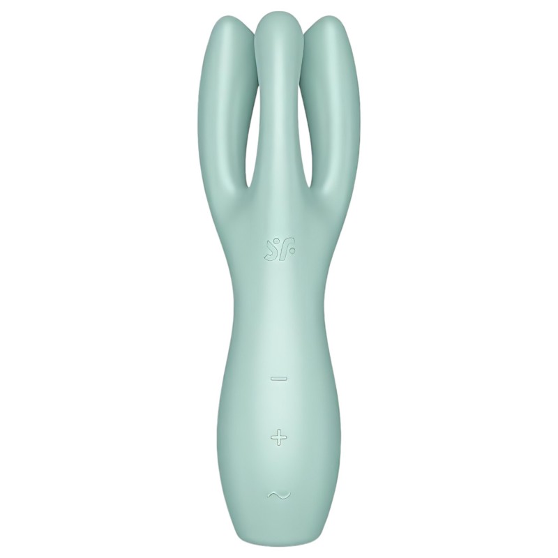 Satisfyer Threesome 3 - akkus csikló vibrátor, csiklóizgató (menta) 156902 termék bemutató kép