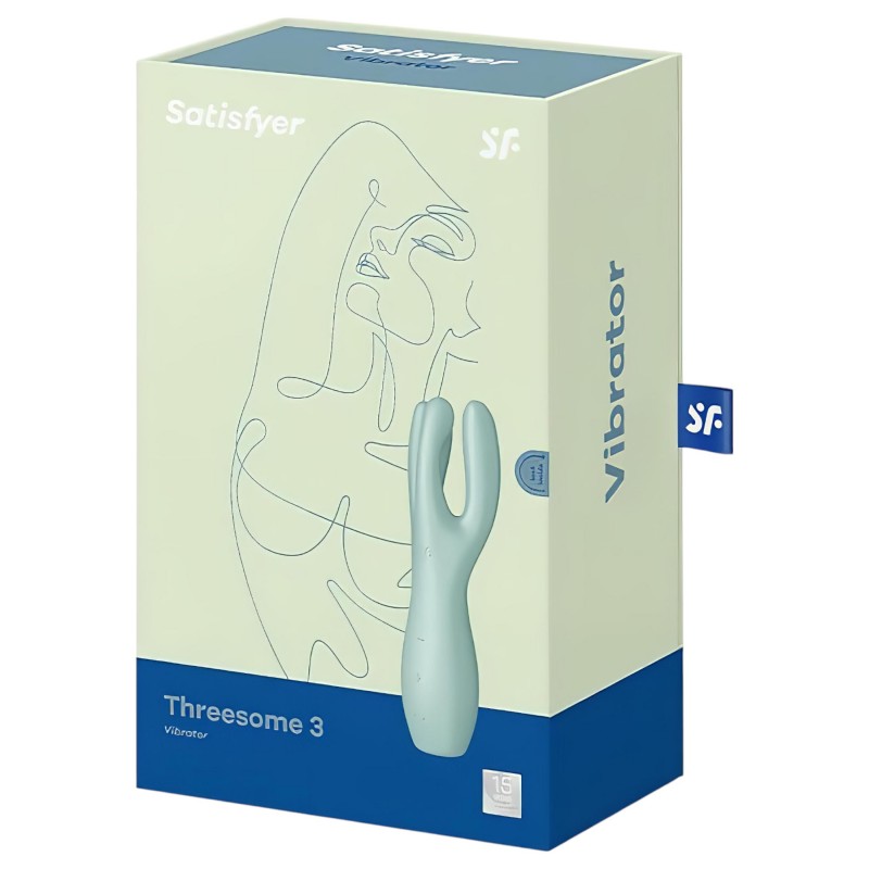 Satisfyer Threesome 3 - akkus csikló vibrátor (menta) 117142 termék bemutató kép