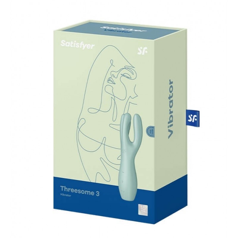 Satisfyer Threesome 3 - akkus csikló vibrátor (menta) 53165 termék bemutató kép