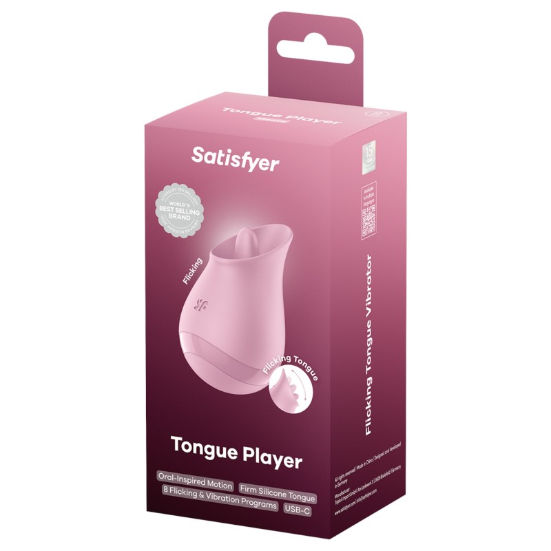Satisfyer Tongue Player - nyelves csiklóvibrátor (pink) 125726 termék bemutató kép