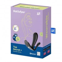 Satisfyer Top Secret Plus - okos 3 ágú vibrátor (fekete) 50953 termék bemutató kép