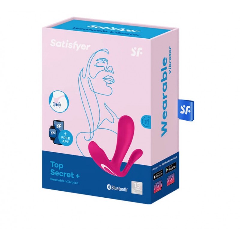 Satisfyer Top Secret Plus - okos 3 ágú vibrátor (pink) 87131 termék bemutató kép