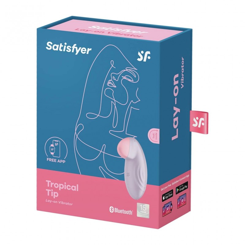 Satisfyer Tropical Tip - okos csikló vibrátor (lila) 87439 termék bemutató kép
