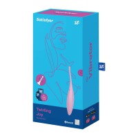 Satisfyer Twirling Joy - okos vízálló csiklóvibrátor (pink) 87312 termék bemutató kép