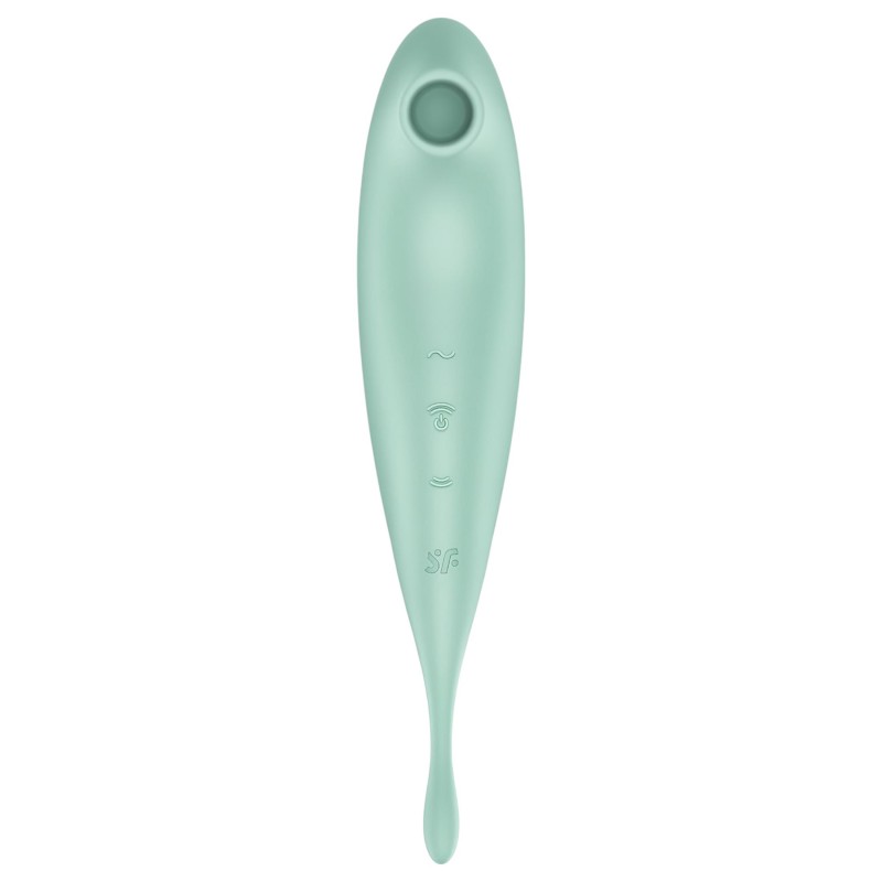 Satisfyer Twirling Pro - app-vezérelt csiklóvibrátor, csiklóizgató (menta) 165548 termék bemutató kép