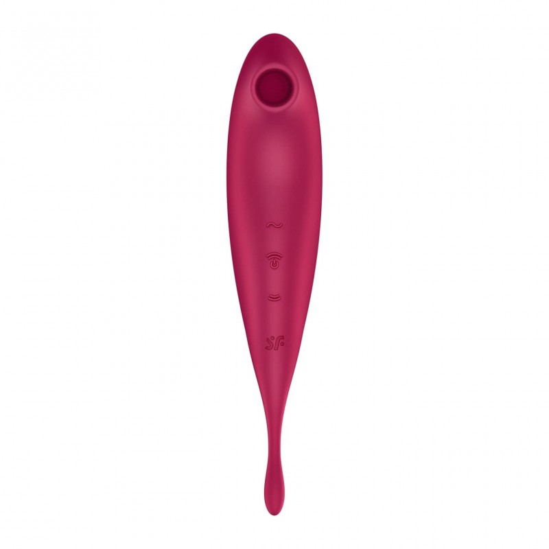 Satisfyer Twirling Pro - App-vezérelt csiklóvibrátor (piros) 87281 termék bemutató kép