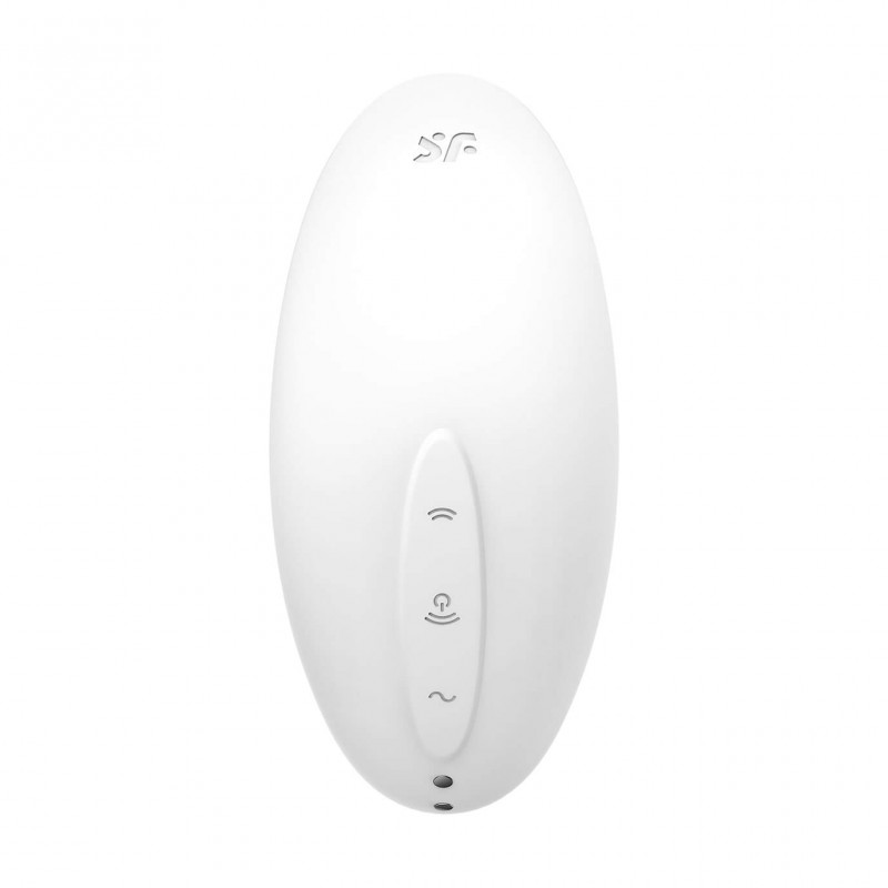 Satisfyer Vulva Lover 2 - léghullámos csikló vibrátor (fehér) 64650 termék bemutató kép