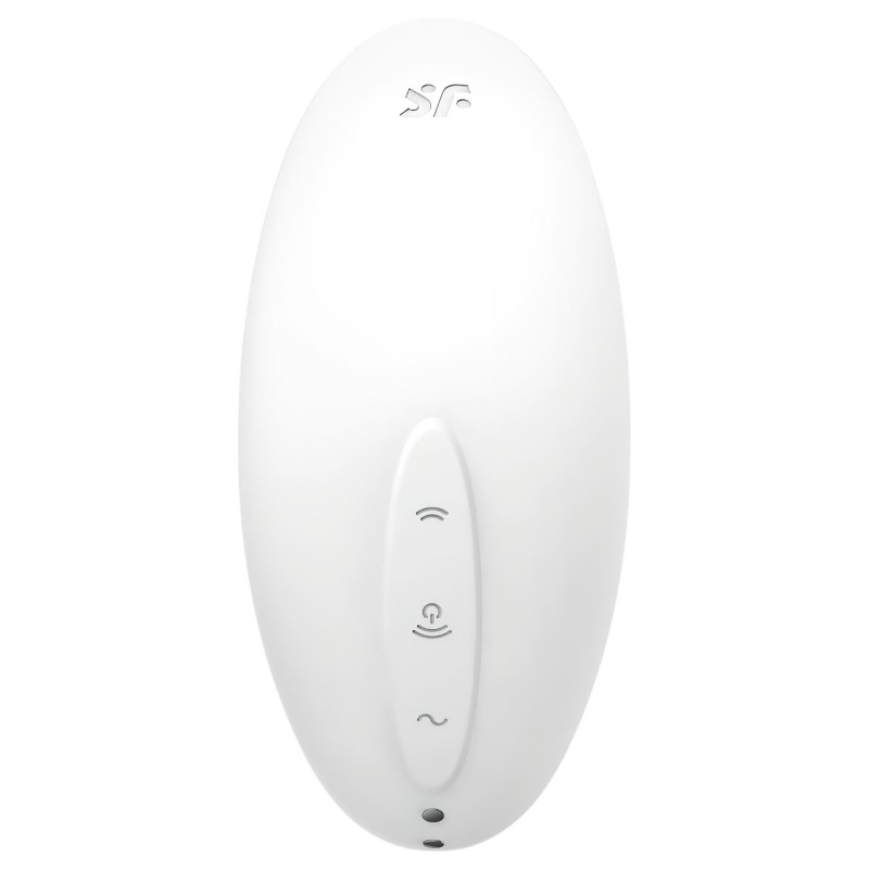 Satisfyer Vulva Lover 2 - léghullámos csikló vibrátor (fehér) 100711 termék bemutató kép