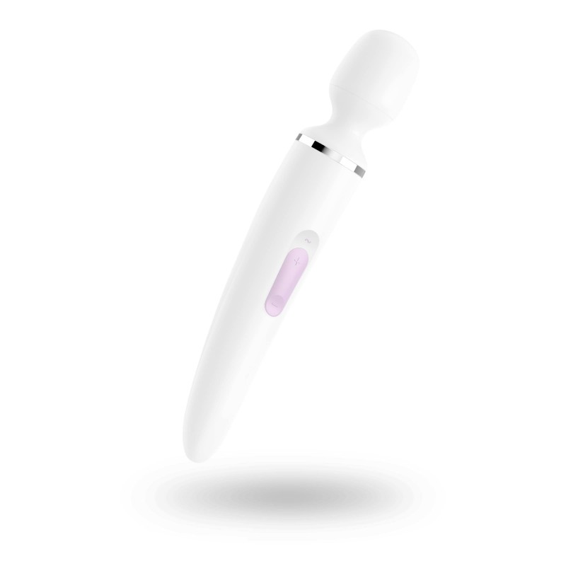 Satisfyer Wand-er Woman - vízálló masszírozó vibrátor (fehér) 45431 termék bemutató kép