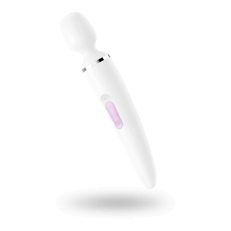 Satisfyer Wand-er Woman - vízálló masszírozó vibrátor (fehér) 91936 termék bemutató kép