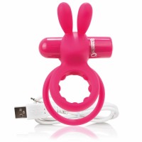 Screaming O Ohare - akkus, nyuszis, vibrációs péniszgyűrű (pink) 53219 termék bemutató kép