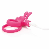 Screaming O Ohare - akkus, nyuszis, vibrációs péniszgyűrű (pink) 53221 termék bemutató kép