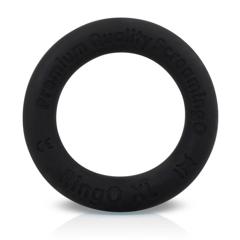 Screaming O Ritz XL - szilikon péniszgyűrű (fekete) 57893 termék bemutató kép