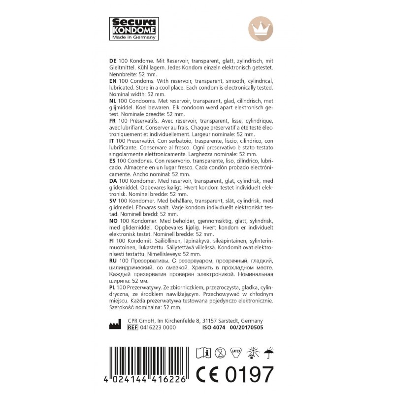 Secura Original - áttetsző óvszerek (100db) 17197 termék bemutató kép