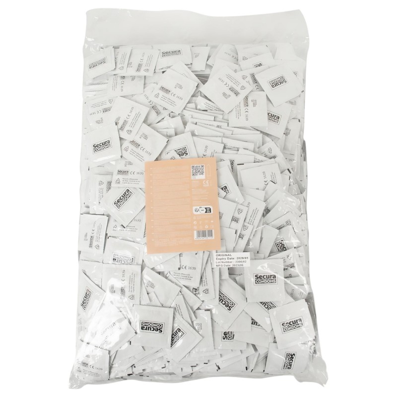 Secura Original - klasszikus latex óvszer nagy kiszerelésben (1000 db) 163072 termék bemutató kép