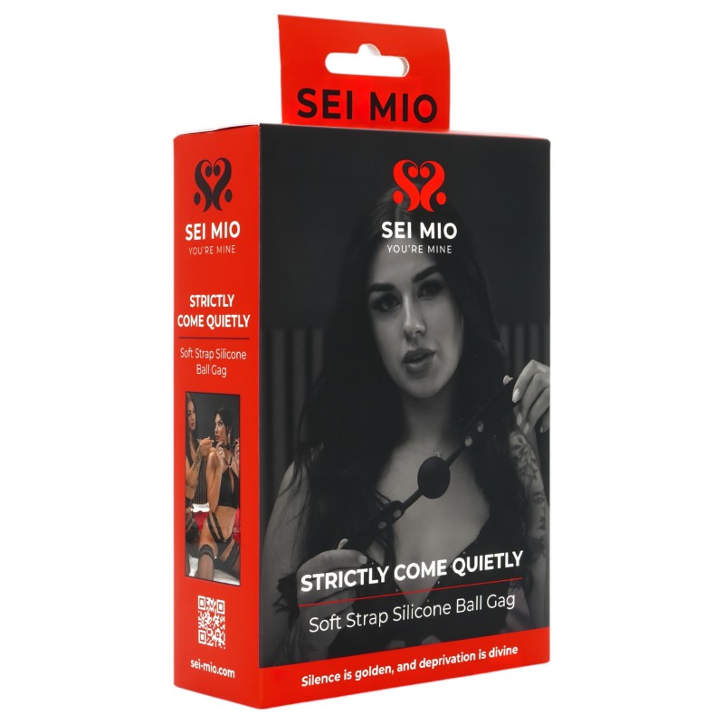 Sei Mio - golyós szájpecek (fekete) 99903 termék bemutató kép