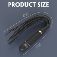 Sex HD Bloody Mary - akkus, vízálló vibrátor és ostor (fekete) 84788 termék bemutató kép