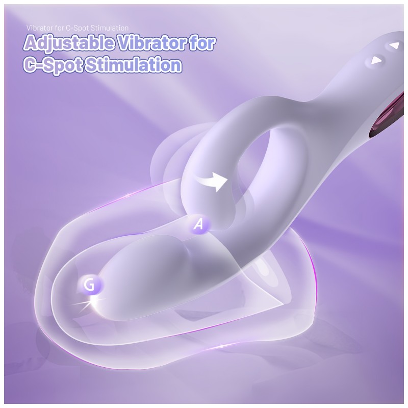 Sex HD - csiklókaros G-pont vibrátor (lila) 128235 termék bemutató kép