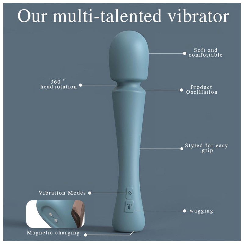 SEX HD Dancer - wand masszírozó vibrátor (türkiz) 124872 termék bemutató kép