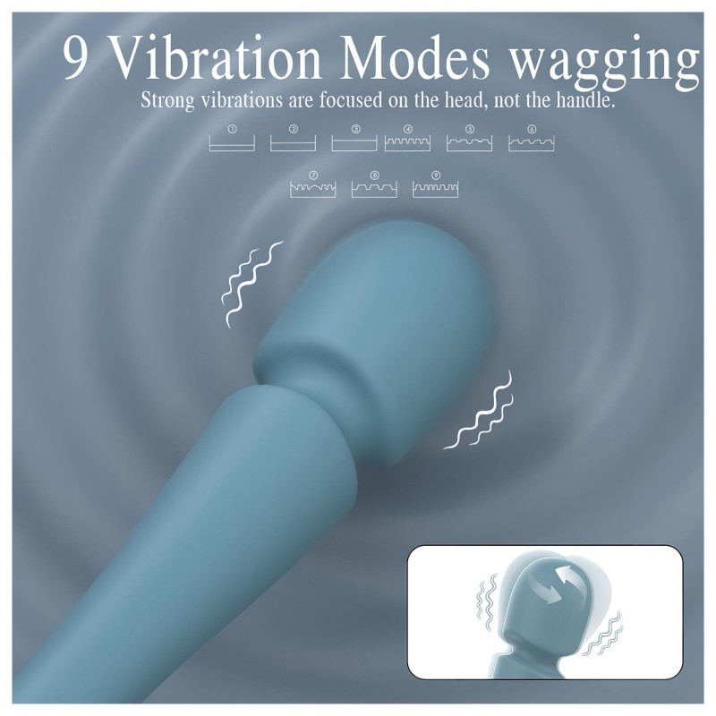 SEX HD Dancer - wand masszírozó vibrátor (türkiz) 124874 termék bemutató kép