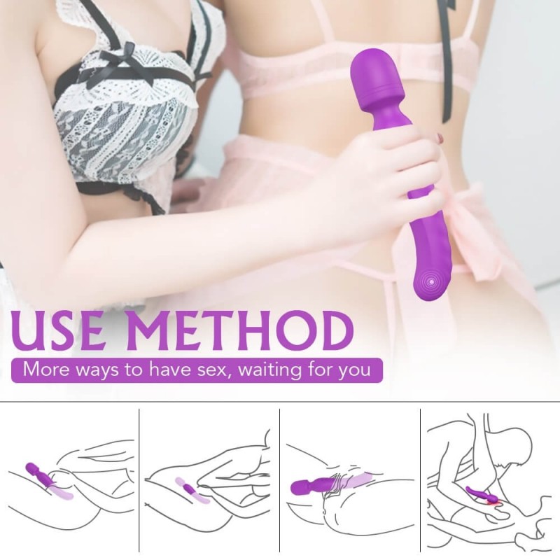 Sex HD Iris - 2 motoros melegítő masszírozó vibrátor (lila) 84805 termék bemutató kép