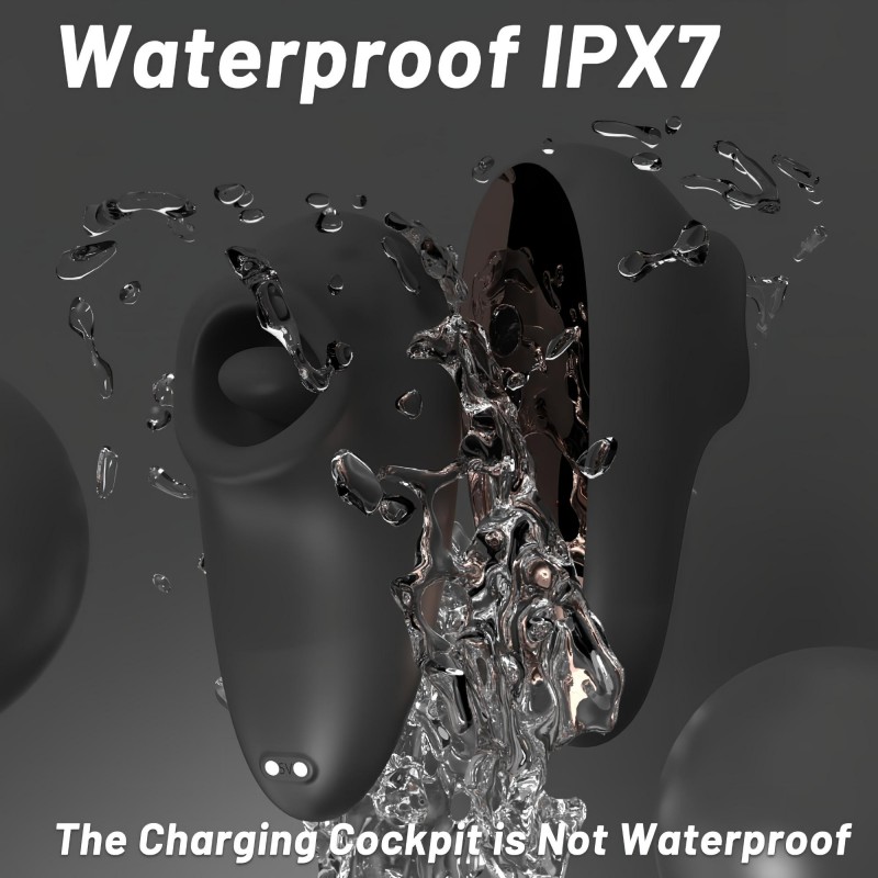 Sex HD Mirror - melegítő funkciós nyaló vibrátor (fekete) 104810 termék bemutató kép