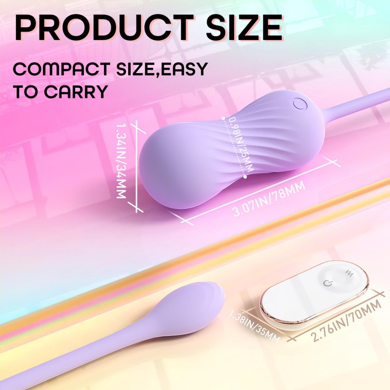 Sex HD Twist Egg - lökő vibrotojás távirányítóval (lila) 104817 termék bemutató kép