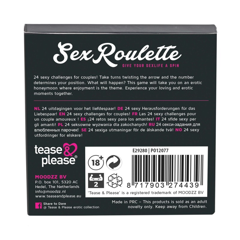 tease & please - Sex Roulette Love & Married - szex társasjáték (10 nyelven) 30747 termék bemutató kép