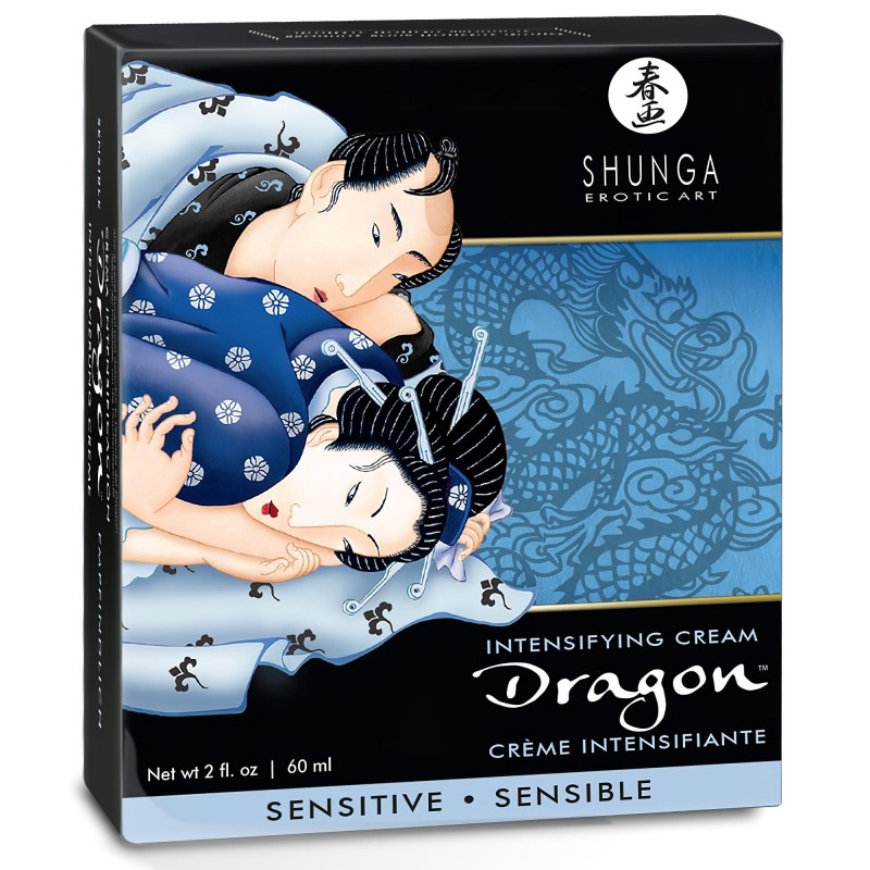 Shunga Dragon Sensitive - intim gél férfiaknak (60 ml) 130627 termék bemutató kép