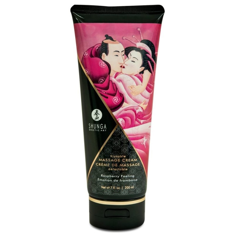 Shunga - masszázs krém - málna (200 ml) 78103 termék bemutató kép