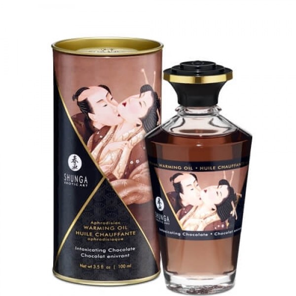 Shunga - melegítő masszázsolaj - csokoládé (100ml)